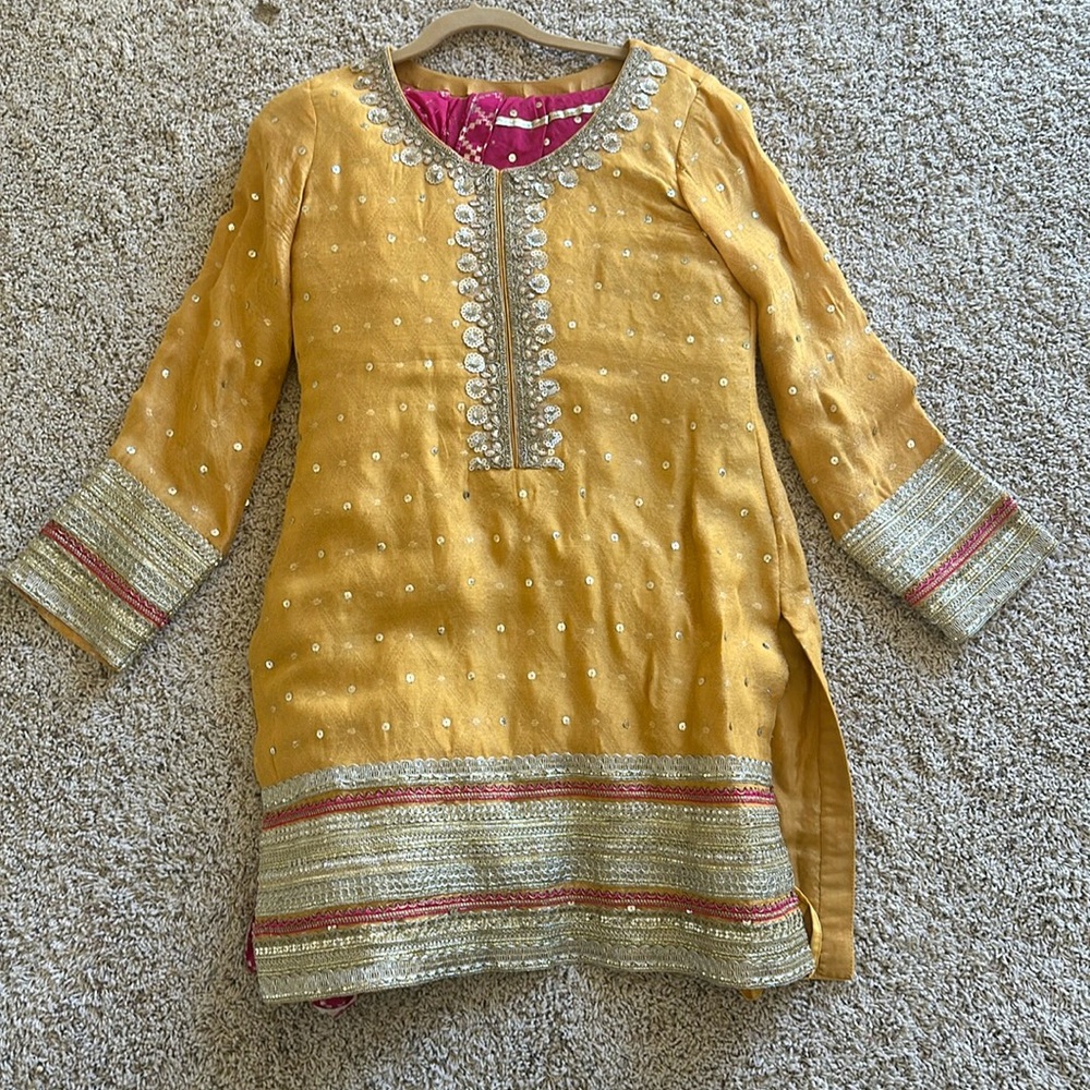 Pakistani/Indian Yellow Gharara